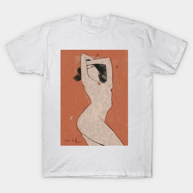 Girl nude T-Shirt by IlyaArtist